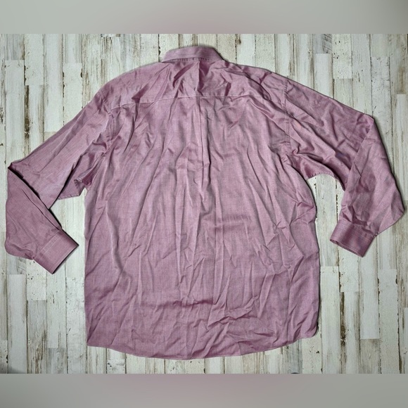 Jos. A Bank Travelers Collection Men's XL Purple Long-Sleeve Button-Up Shirt - Picture 11 of 13